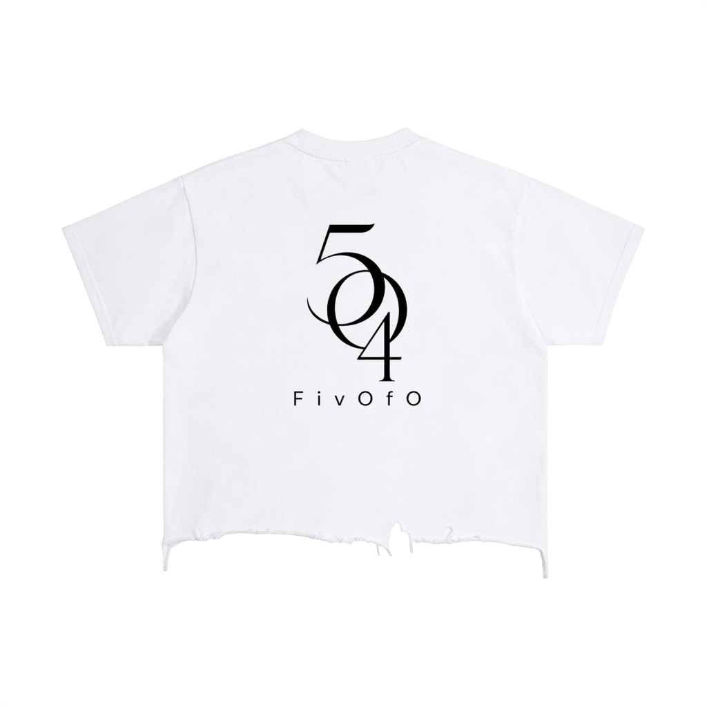 Vintage Wash Boxy Distressed Hem T-Shirt