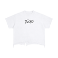 Vintage Wash Boxy Distressed Hem T-Shirt