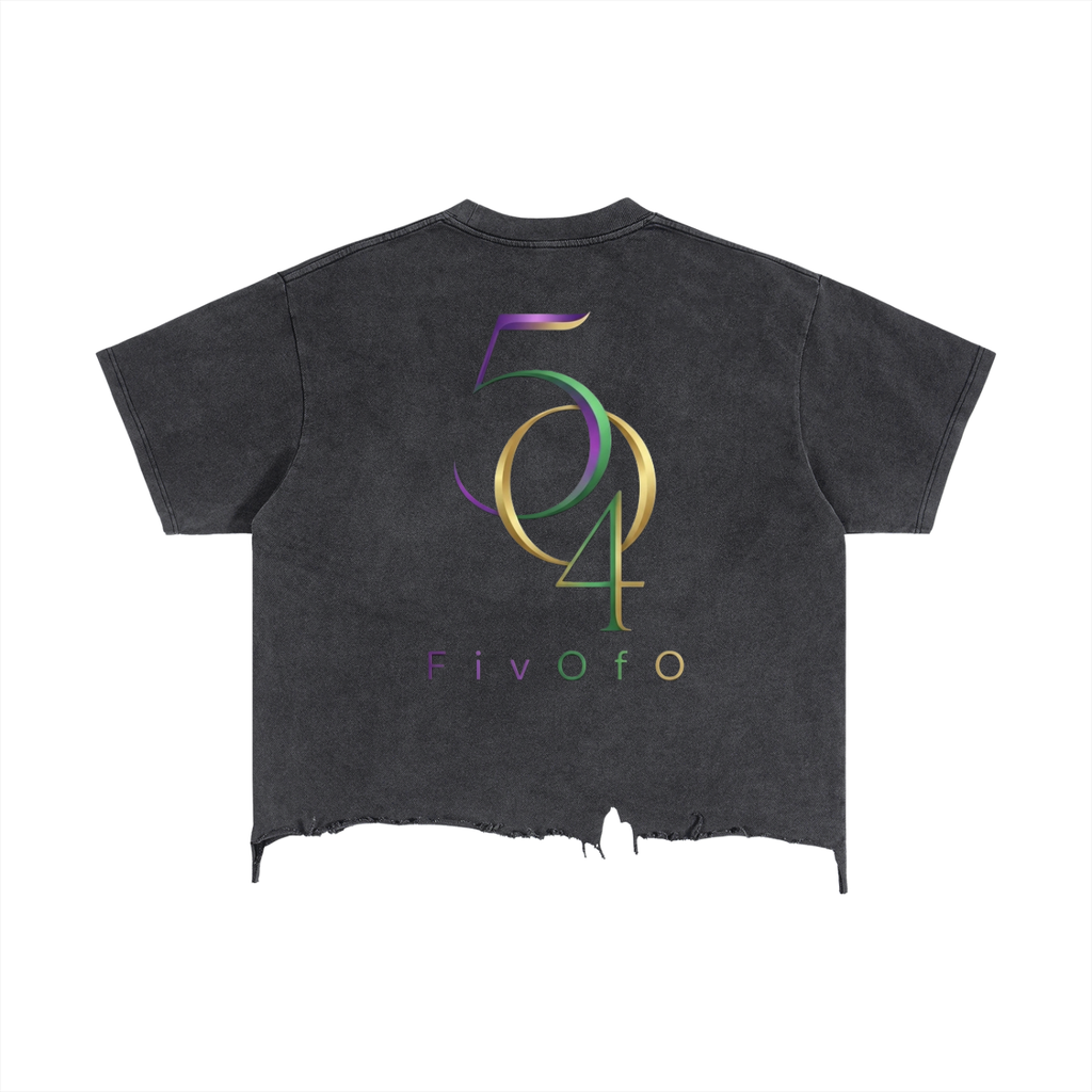 Vintage Wash Boxy Distressed Hem T-Shirt