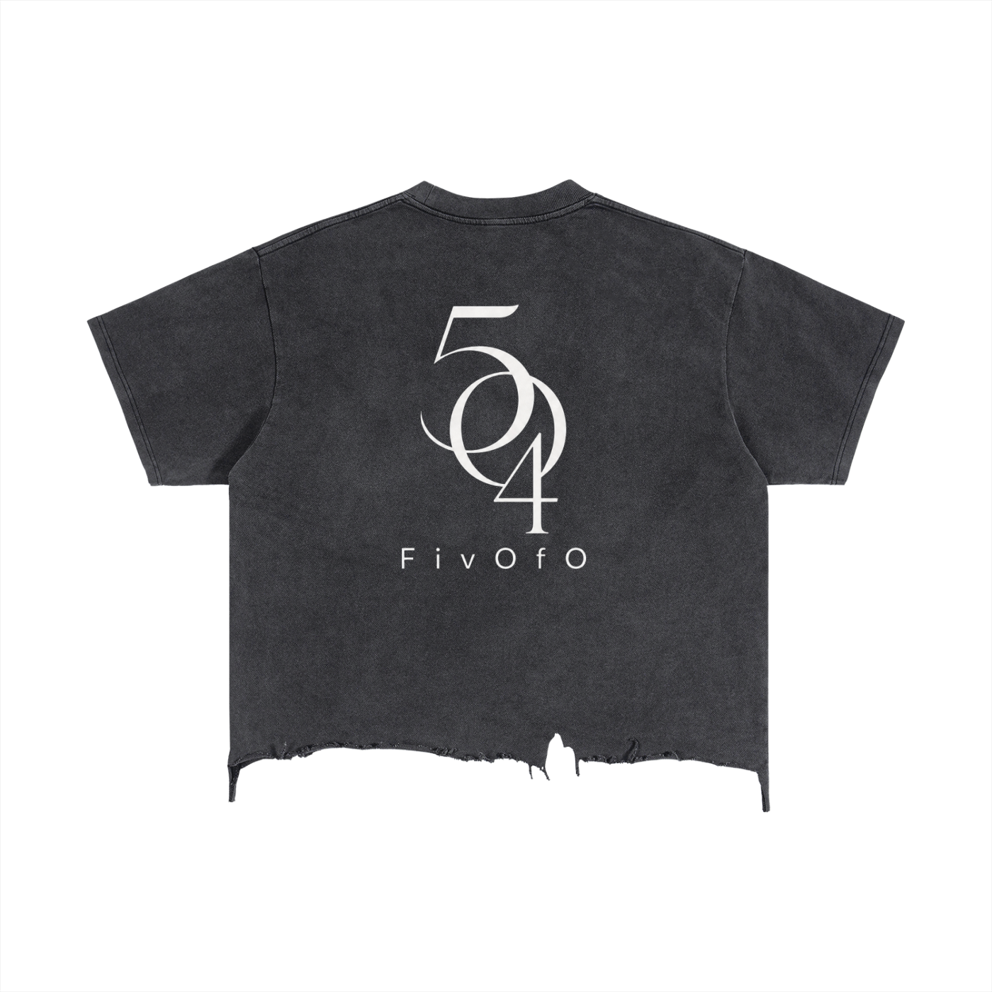 Vintage Wash Boxy Distressed Hem T-Shirt